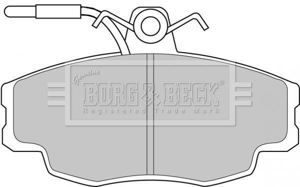 BORG & BECK Bremžu uzliku kompl., Disku bremzes BBP1062